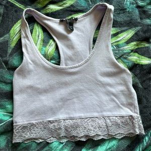 Light Purple Lace Tank Top